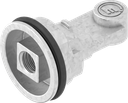 Rotor carré 8 avec filetage M6 pour papillon, zamak zingué