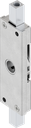 crémone à gauche pour armatures pour portes anti-déflagrantes, tringles rondes et tringles carrées course 18, acier zingué