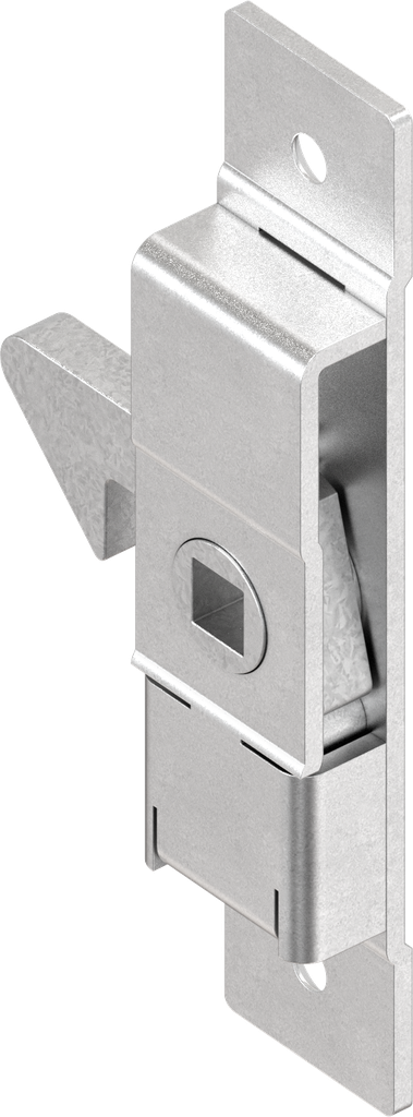 Hook latch, right version, Steel zinc-plated