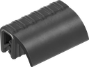 Dichtprofil selbstklemmend aus Brandschutzmaterial, Moosgummi EPDM; Klemmprofil EPDM 60 ± 5 Shore A schwarz