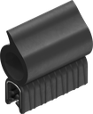 Afdichtprofiel zelfklemmend van brandwerende materiaal, Sponsrubber EPDM; klemprofiel EPDM 60 ± 5 Shore A zwart