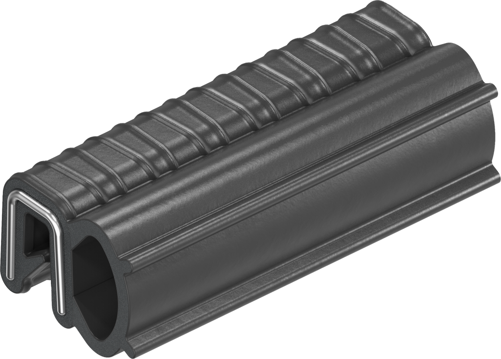 Afdichtprofiel zelfklemmend, Sponsrubber EPDM; klemprofiel EPDM 65 ± 5 Shore A zwart