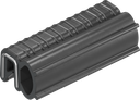 Guarnizione autobloccante, gomma spugnosa EPDM; profilo autobloccante EPDM 65 ± 5 Shore A nero