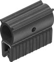Dichtprofil selbstklemmend aus Brandschutzmaterial, Moosgummi EPDM; Klemmprofil EPDM 60 ± 5 Shore A schwarz