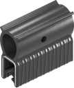 Guarnizione autobloccante in materiale ignifugo, gomma spugnosa EPDM; profilo autobloccante EPDM 60 ± 5 Shore A nero