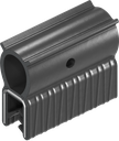 Sealing profile made of fire protection material, self-clamping, Foam rubber EPDM; clamping profile EPDM 60 ± 5 Shore A black