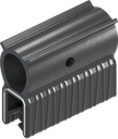 Sealing profile made of fire protection material, self-clamping, Foam rubber EPDM; clamping profile EPDM 60 ± 5 Shore A black