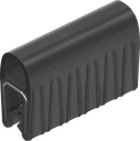 Dichtprofil selbstklemmend aus Brandschutzmaterial, Moosgummi EPDM; Klemmprofil EPDM 60 ± 5 Shore A schwarz