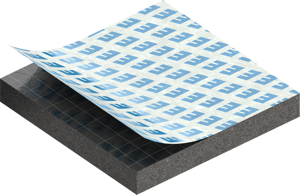Zellgummi 4 x 30 mm, CR schwarz dehnungsfrei und selbstklebende Montagehilfe
