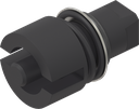 Insert double bit 5, Zinc die black powder-coated