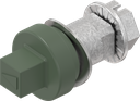 Insert square 7, Zinc die NATO olive powder coated