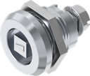 Safety quarter turn square 8, Brass and zinc die chrome-plated