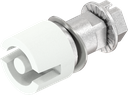 Insert double bit 5, Zinc die pure white powder-coated