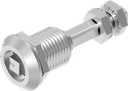 Compression latch with adjustable cam height, railway version, Stainless steel AISI 316