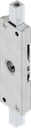 Rod control, left version, for pressure-tight system, round rods and square rods stroke 18, Steel zinc-plated