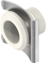 Housing for spring fixing, Polyamide GF pure white