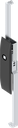 Escutcheon with rods with insert square 8, Polyamide GF black