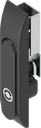 Swinghandle for rods with insert Daimler Benz, Polyamide and zinc die black powder-coated