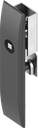 Escutcheon for rods with insert square 6, Polyamide GF black
