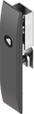 Escutcheon for rods with insert triangular 8, Polyamide GF black