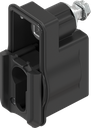 Locking set, left version, for profile half cylinder 40, Zinc die black powder-coated for outdoor use