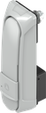 Swinghandle "short" with RC2 for profile half cylinder 45 mm (A = 35 mm), Zinc die grey powder-coated RAL 7038 and anti-graffiti coated