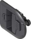Folding T-handle with compression function for clip-in cylinder system 3, Polyamide GF black and zinc die black powder-coated