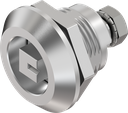 Vibration-resistant quarter turn square 8 with marking, Stainless steel AISI 316