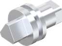 Insert triangular 8, Zinc die chrome-plated