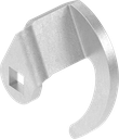 Hooked cam, Steel zinc-plated