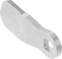 Cam without catch, Steel zinc-plated