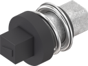 Insert square 7, Zinc die black powder-coated