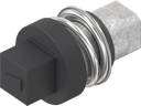 Insert square 8, Zinc die black powder-coated