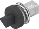 Insert triangular 7, Zinc die black powder-coated