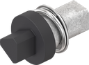Insert triangular 8, Zinc die black powder-coated