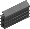 Lip profile H = 18 mm, EPDM 55 ± 5 Shore A black