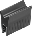 Sealing profile made of fire protection material, self-clamping, Foam rubber EPDM; clamping profile EPDM 60 ± 5 Shore A black
