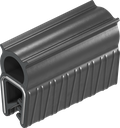 Sealing profile made of fire protection material, self-clamping, Foam rubber EPDM; clamping profile EPDM 60 ± 5 Shore A black