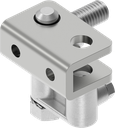 Pressure fitting with eye part, Steel zinc-plated