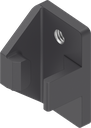 Catch for flat rod with torsion, Zinc die black powder-coated